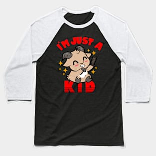 Cute Kawaii Goat Animal Pun Meme Gift For Kids Baseball T-Shirt